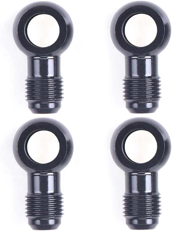 Adaptador de conexão banjo para linha de combustível CNRAQR 12 mm com flare macho 6AN – Kit com 4 unidades