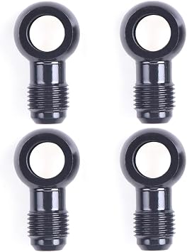 4Pcs 12mm Fuel Banjo Fittings to 6AN Male Flare Adapter Fuel Line Adapter Aluminum