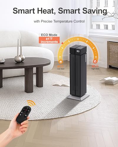 Calefactor Eléctrico Torre Cerámico 1500W 120V miniatura 6