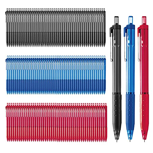 Stylos bille rétractables bleus rouges noirs IJ300 pour le bureau