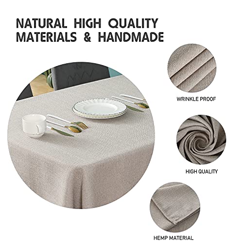 Nappe rectangulaire imperméable et anti-tache lavable pour repas