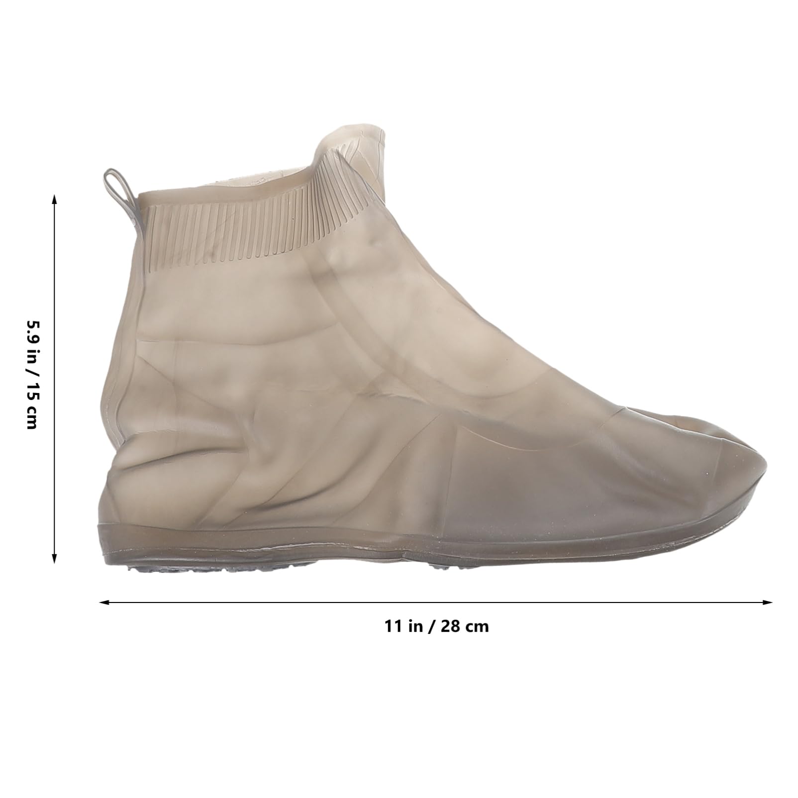 GAROZATION 1pair Silicone Shoe Covers Reusable Rain Protectors for Shoes and Boots Anti-slip Design Dual Functionality for Men and Women Easy to Clean for Wet Weather