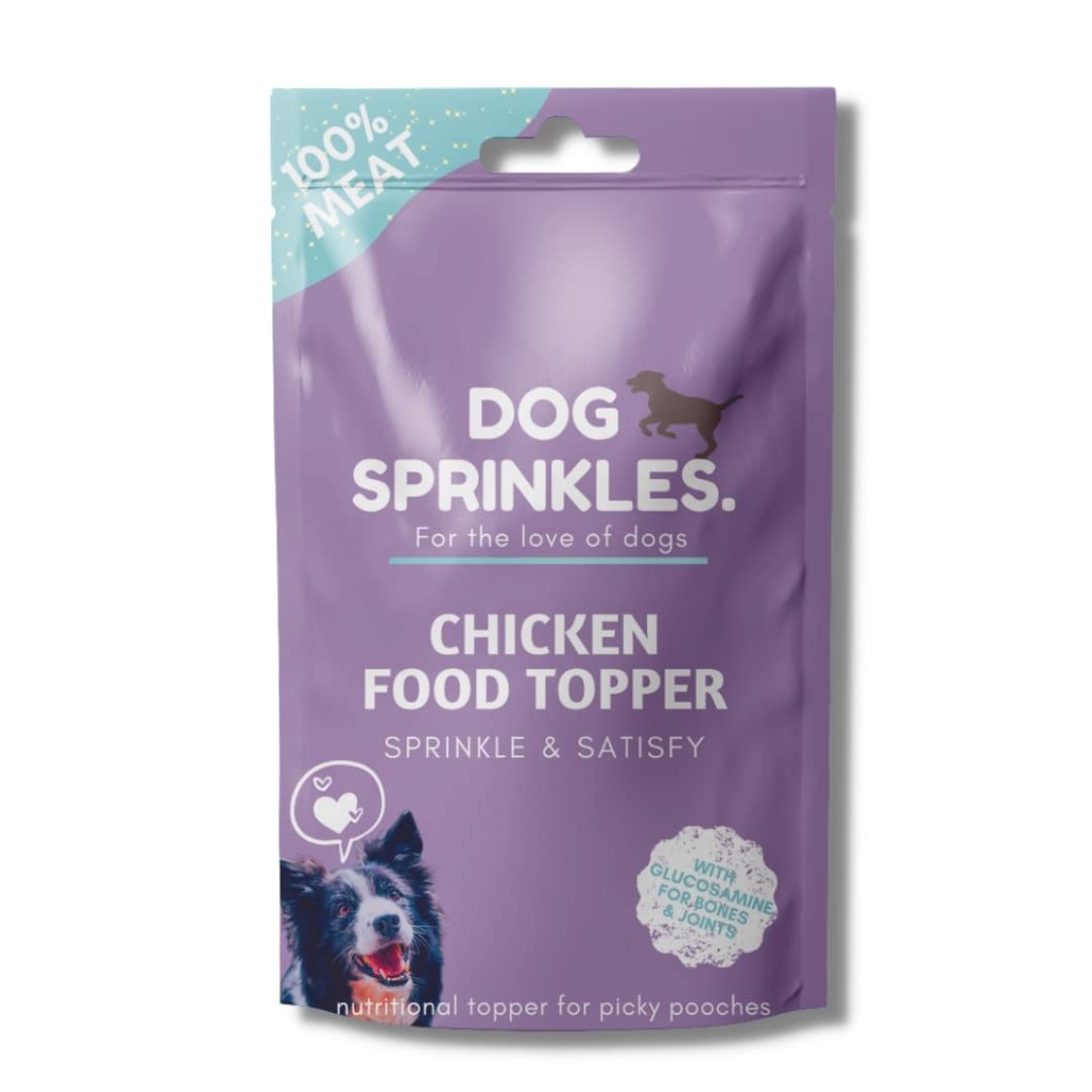 Dog Sprinkles: Fussy Dog Food Topper - Chicken Flavour (80 Servings)
