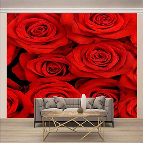 Toile murales rose rouge 3D haute qualité pour décoration chic de restaurant