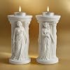 Mireva - Ancient Greek Sculpted Candle Holder – Column Design Handmade Decorative Candle Holder – Stylish Home & Office Accessory