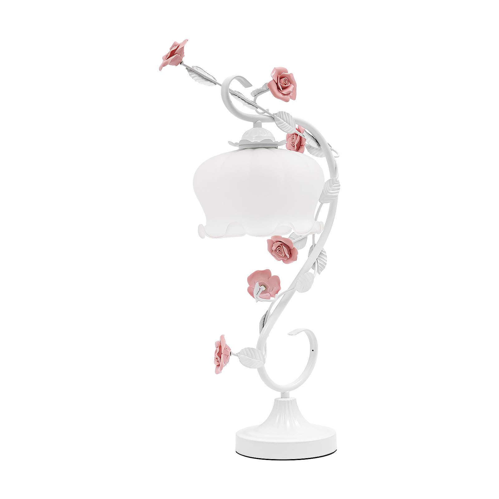 LED Nachttischlampe Rose Nachtlicht Büro Wohnkultur Leuchte LED Tischlampe Nachtlicht Romantisch Schöne Rose Lampenschirm Nachttischlampe