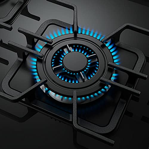 Fogão 5 Bocas Mueller Decorato Vetro Inox Bivolt com Mesa de Vidro