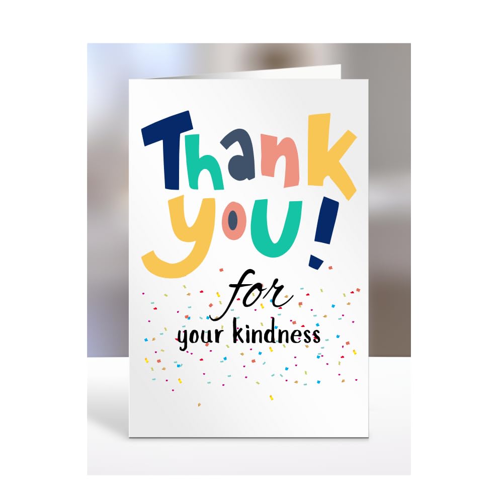 Thank you for your kindness card, Happy Birthday, gifts for men, women, male, female, him, her, presents for Christmas, to say, A5-141_134 — image 1