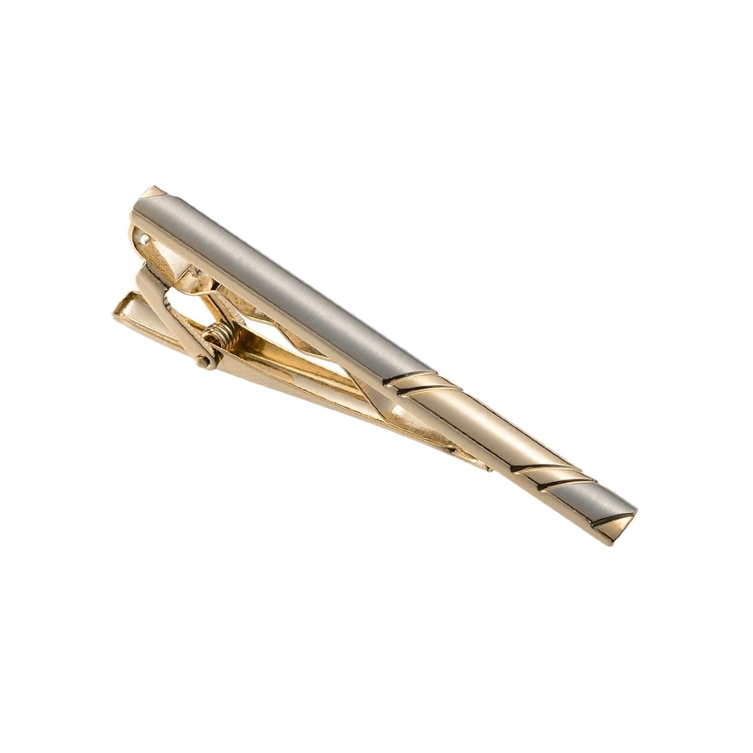 Ensemble de Boutons de Manchette et Pince à Cravate pour Homme, Pince à Cravate Vintage française cloutée en Or