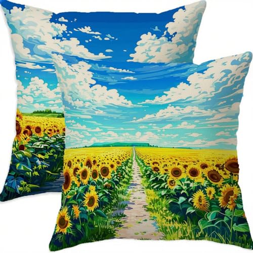 Housse de coussin carré 60x60 lin double face avec zip invisible lot de 2 - 2