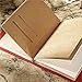 AIGUONIU Genuine Leather TN Travel Notebook Protective Cover Journal Sketchbook Planner Agenda Diary Personal Organizers Noteboo (Red A5)