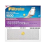 Filtrete 20x20x1 Smart Furnace Filter, MPR 1500 MERV 12, 1-Inch Allergen, Bacteria and Virus Air Filters for ACs and Furnaces, 1 Filter