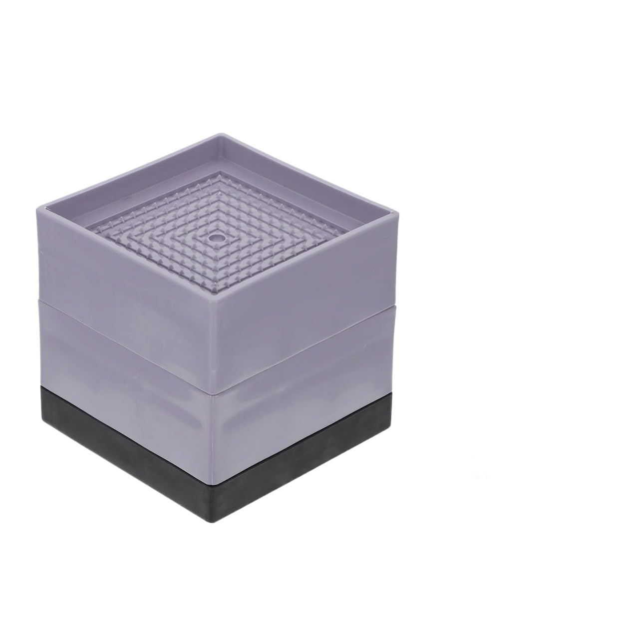 Elevadores de Muebles 4 Piezas de elevadores Patas Cama for sofá, Muebles Cuadrados plástico(Grey8X8X8CM)