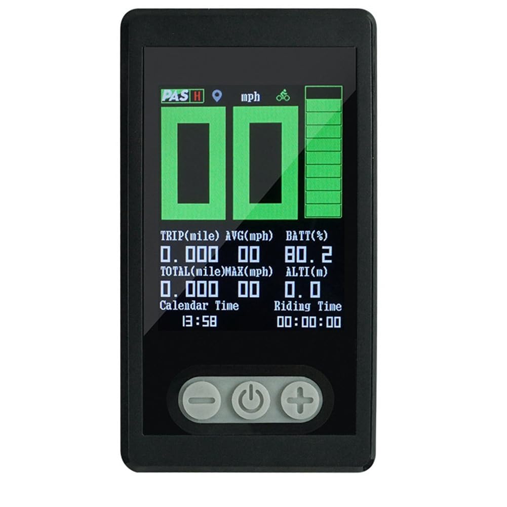 Ebike Display Ebike TFT Color Disply Pantalla avanzada con función GPS impermeable para Ebike