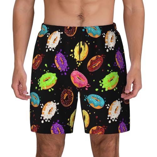 Donut Breathable Fit Trends Men's Swim Trunks Board Short with Waist Elastic Band Swimming Trunks - Main Image