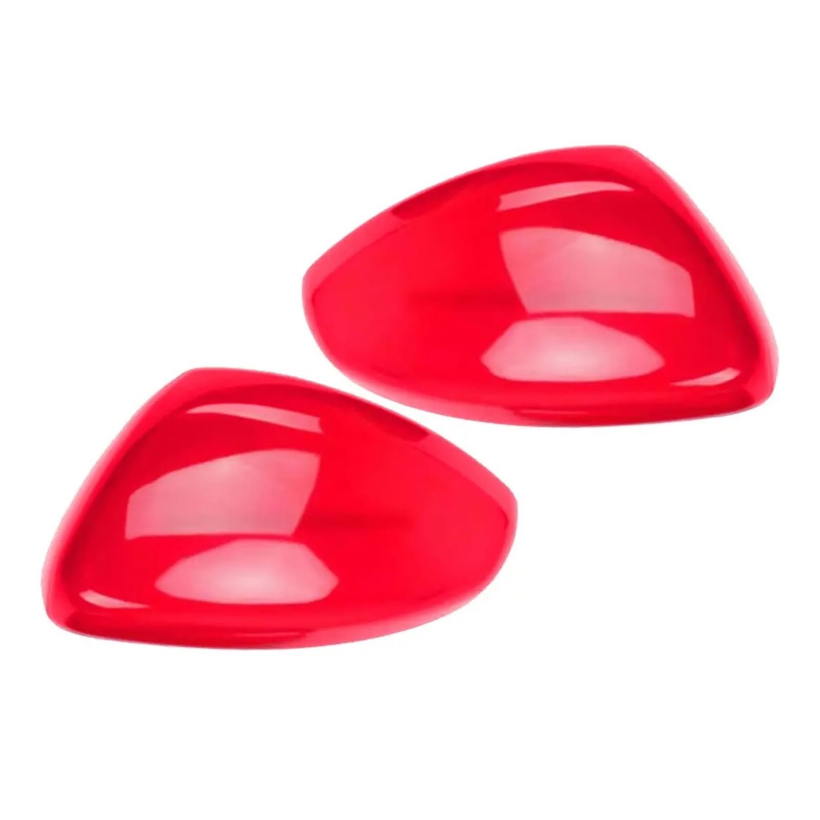 Copertura Specchietto Retrovisore Per Citroen Per C3 2016 2017 2018 1 Paio Di Copri Specchietti Retrovisori Laterali Rosso Lucido, Autoadesivi In ​​ABS. Calotte Specchietto