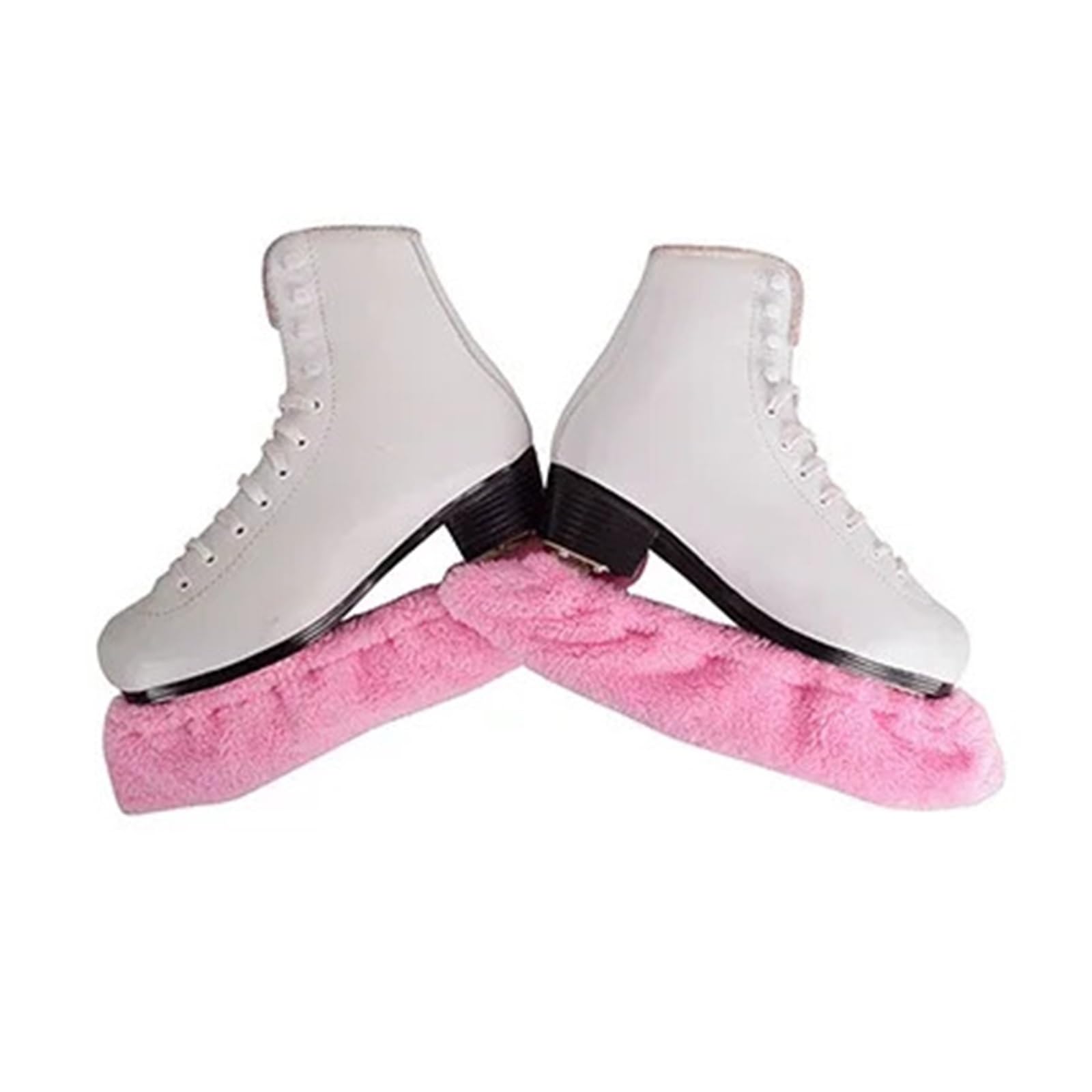 Fundas for botas de patín artístico, Protector cuchilla for sobre hielo, suave a prueba polvo for patines Hockey, tallas SML XL XXL(Pink XL EU40-42)