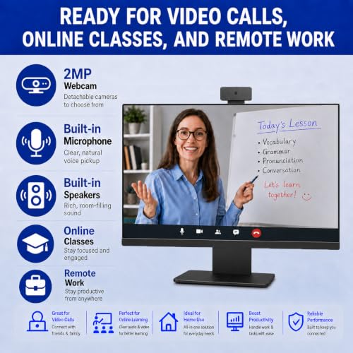 Image of 27 inch All-in-One Desktop Computer, i5 CPU Up to 3.4 GHz, 16GB RAM, 512GB SSD