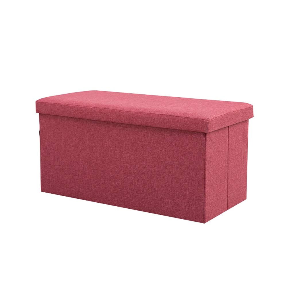 ETRGFTHU Storage Box Household Organizing Box Student Dormitory Clothes And Books Box Fabric Storage Box Strong And Durable Foldable 110L Large Capacity(Red,76x38x38cm)