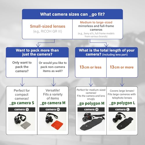 Camera Cover, Square W, Made in Japan, M size, Orange