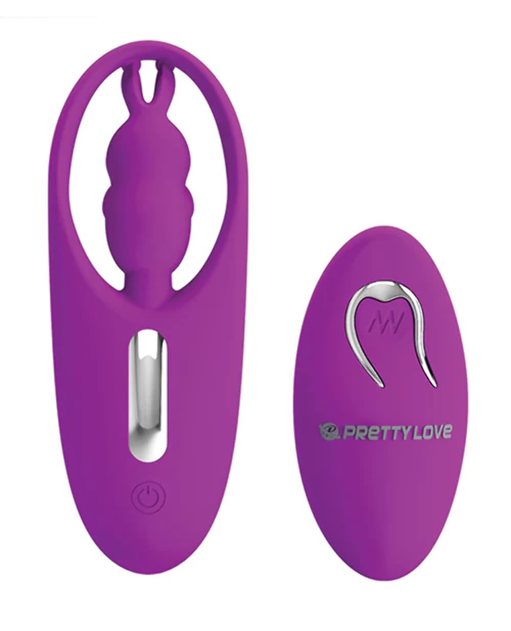 PRETTY LOVE WILD RABBIT ESTIMULADOR PARA BRAGUITA CON CONTROL REMOTO - LILA