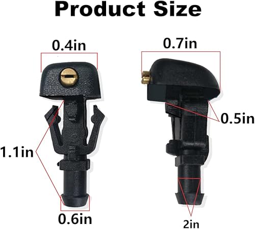 Miniatura 5 de Gorniloxam Boquillas para lavaparabrisas, repuesto para Ford F150 para Taurus, sustituye a OE 3W7Z17603AA (2PCS)