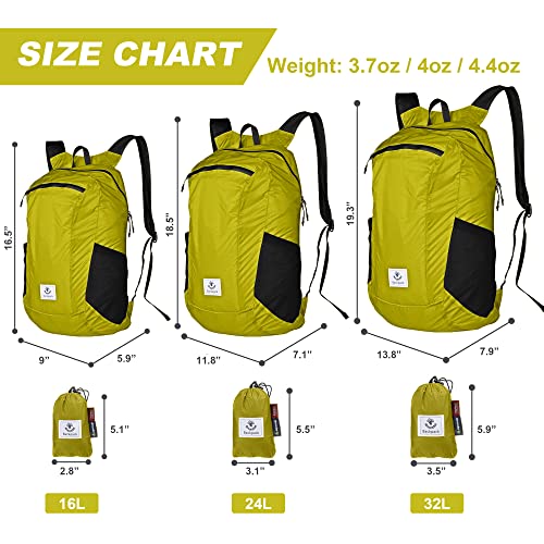 4Monster Hiking Daypack,Water Resistant Lightweight Packable Backpack for Travel Camping Outdoor - Image 4