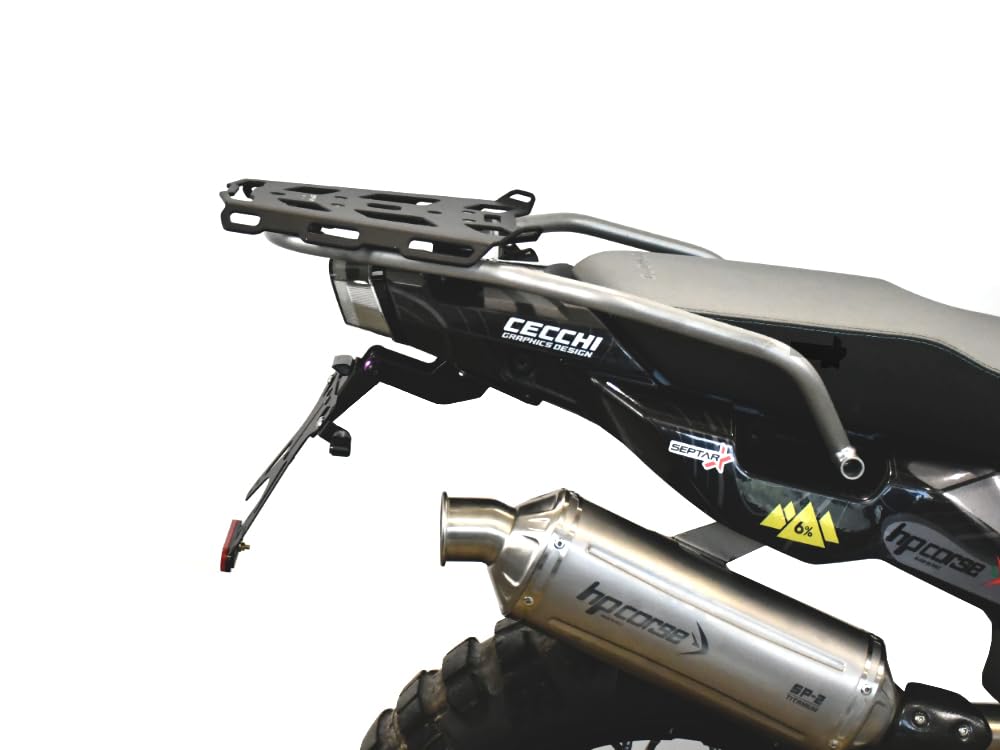 PORTATARGA SPORTIVO REGOLABILE compatibile con CF MOTO 800 MT-X 2025-2026 per frecce originali | SEPTAR