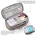 EASTHILL Big Capacity Pencil Case Stationery Storage Large Handheld Pen Pouch Bag Multiple Compartments Double Zipper Portable High School Organizer College Students Girl Boy Teen Unisex Adult-Gray