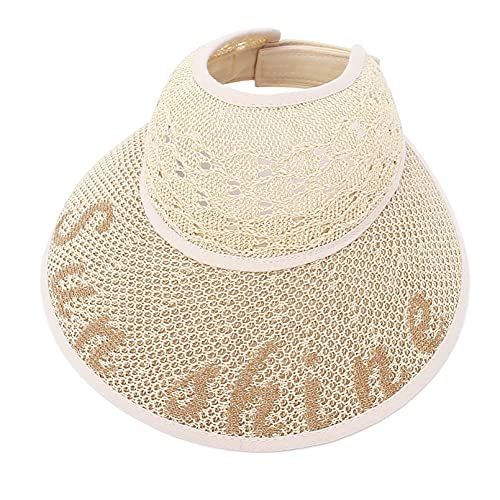 Chapeau de soleil panama enfant visière large bord protection UPF été fille garçon