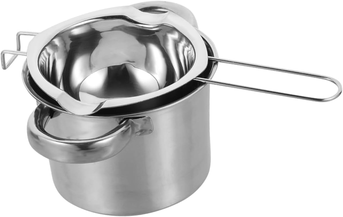 1 Set Chocolate Melting Pot Butter Melting Pot Stainless Steel Pans Set Candy Melting Pot Candle Pouring Pan Small Saucepan Baking Pan Kitchen Supplies Chocolat,