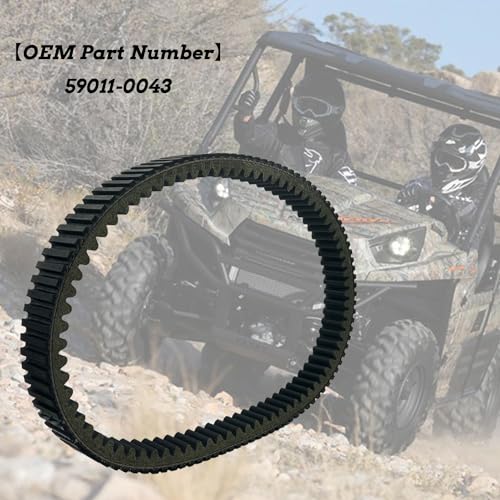 Image of Drive Belt 59011-0043 Compatible with Kawasaki Teryx 800 KRF800 4X4 2016-2024 Teryx4 800 KRT800