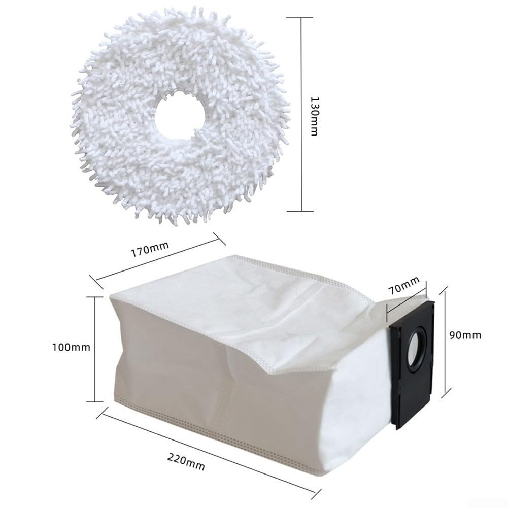 Hygienic Floor Solutions Essential Replacement Kits Filter Mop Cloth Dust Bag Side Brush Kit For Eureka J15 Pro Model Vacuum Cleaner(A)