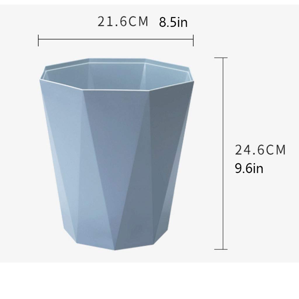Bacs à ordures extérieurs Ordures ménagères peut-Trash Simple peut-Grande corbeille à papier Uncovered, bleu Poubelle de Recyclage (Taille : Blue)