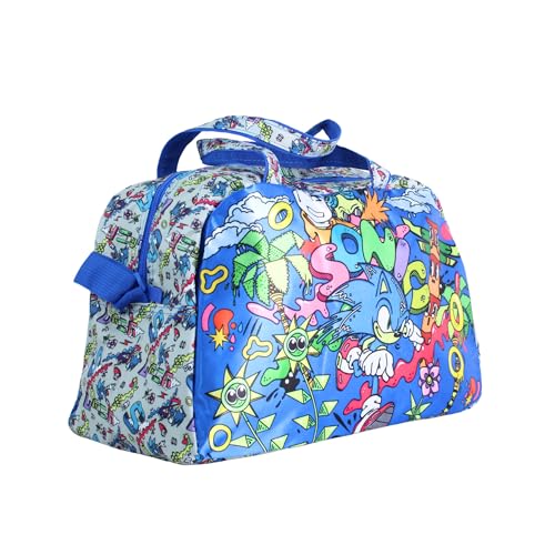 Sonic The Hedgehog Borsa Sportiva, Borsa da Palestra per Ragazzi, Borsa da Viaggio per Bambini,...