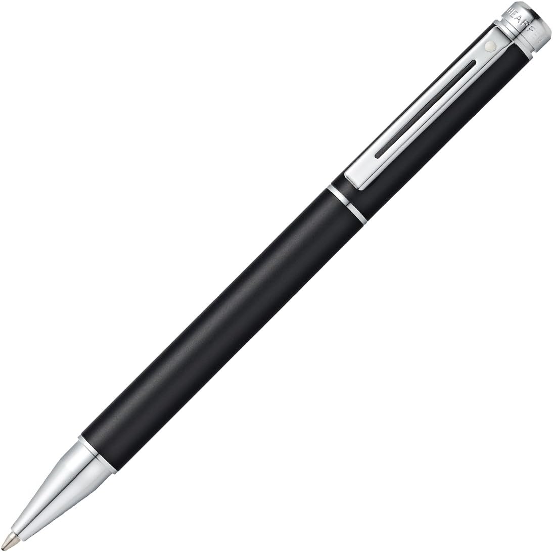 Sheaffer 200 Chrome Trim Ballpoint, Matte Metallic Black (E2915251)