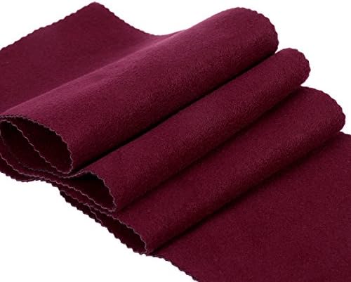 UEETEK Piano Keyboard Anti-Dust Cover Key Cover Cloth for Piano Cleaning Care Burgundy 128 * 15cm