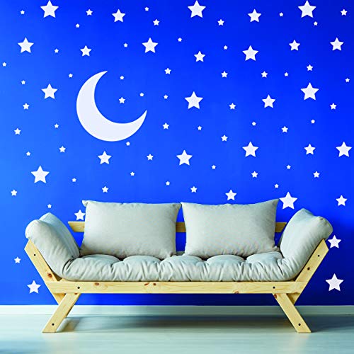 Stickers Estrellas Blancas Vinilo Decorativo Espacial miniatura 3