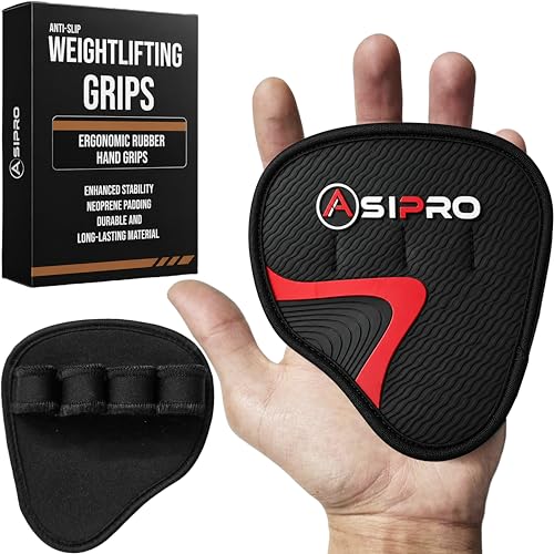 ASIPRO Lifting Grips for Weight Lifting Alternative to Workout Gloves Women & Men Gift Gym Hand Grips Gym Grips Men & Women No Sweaty Gym Workout Gloves Workout Grips Rubber Grips Pads