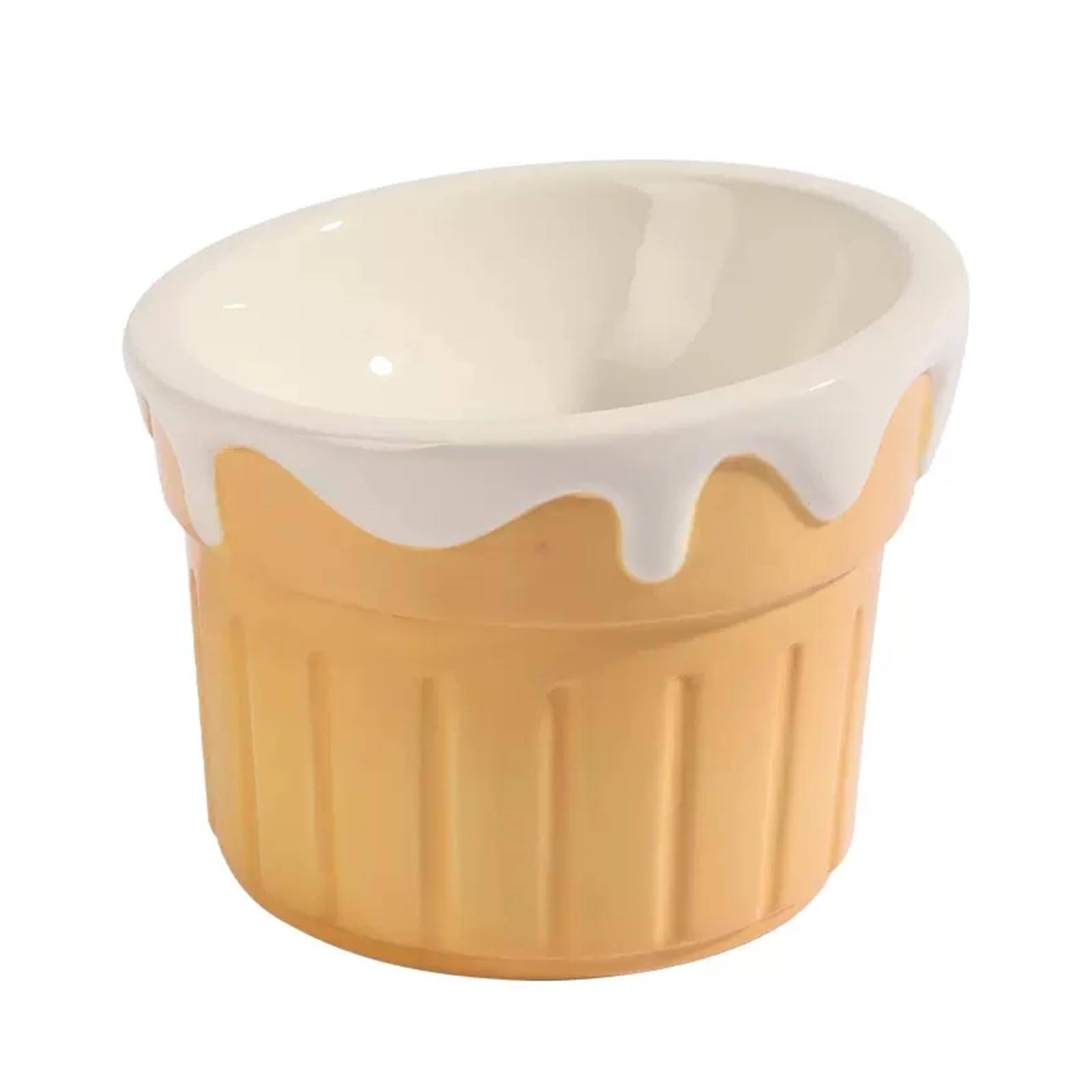 Hoher Katzenschüssel Futternapf for Katzen, Futterspender for Katzen, erhöhte Trinknäpfe for kleine Hunde für Futter und Wasser (Color : Ice Cream)