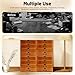 TTOUOI Vintage 16-Drawer Wooden Desk Organizer, 4Pcs 4-Slot Apothecary Cabinet Art Storage with Drawers Flat File Cabinet, Library Card Catalog Cabinet w/Label Holder Stackable Wooden Drawer Unit