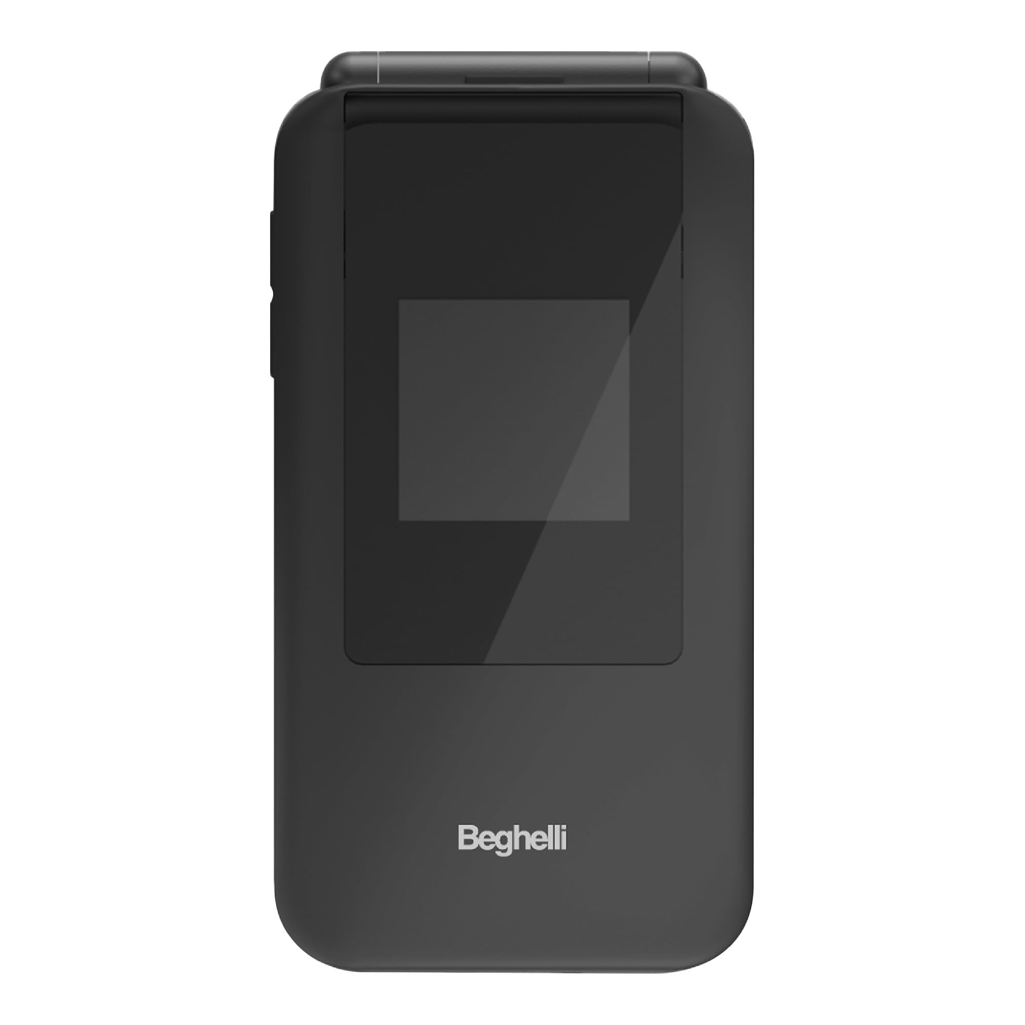 Beghelli - Telefono Anziani Salvalavita SLV41, Conchiglia, 4G, con Tasto SOS e Chiamata Rapida, Cellulare con Grandi Tasti, Volume Alto, Doppio Display 2.8", Torcia, Radio, Fotocamera - Colore: Nero