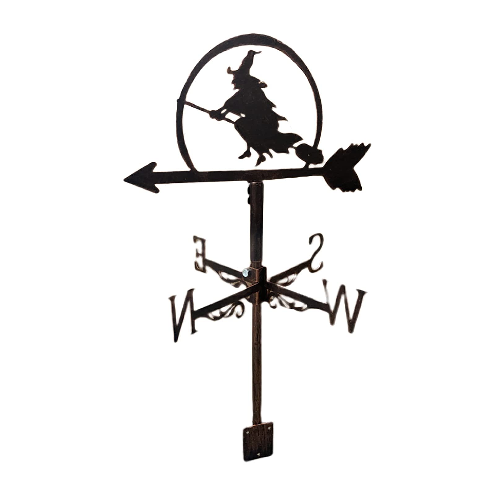 Girouette Hibou Métal - 35x75cm - Décoration Jardin Et Toit