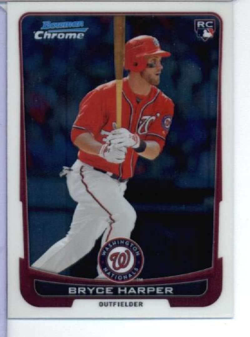 2012 Bowman Draft Base Chrome #10 Bryce Harper Nationals MLB Baseball Card NM-MT