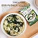 Egg Flower Soup Mix, Vegetable Mix Soup with 4 Flavors (Laver, Spinach, Mushroom, Tomato), 0.3 Ounce (20 Pack)