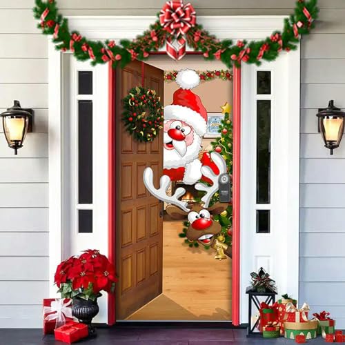 Cadeau de Noël bannière décorative festive pour maison - 4