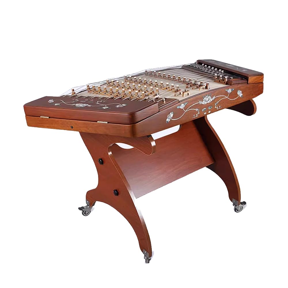 Czarny dulcimer z drzewa różanego, stalowe struny, długość panelu 117 cm, ze stojakiem 66 cm, dla zespołu zespołowego/wydajności