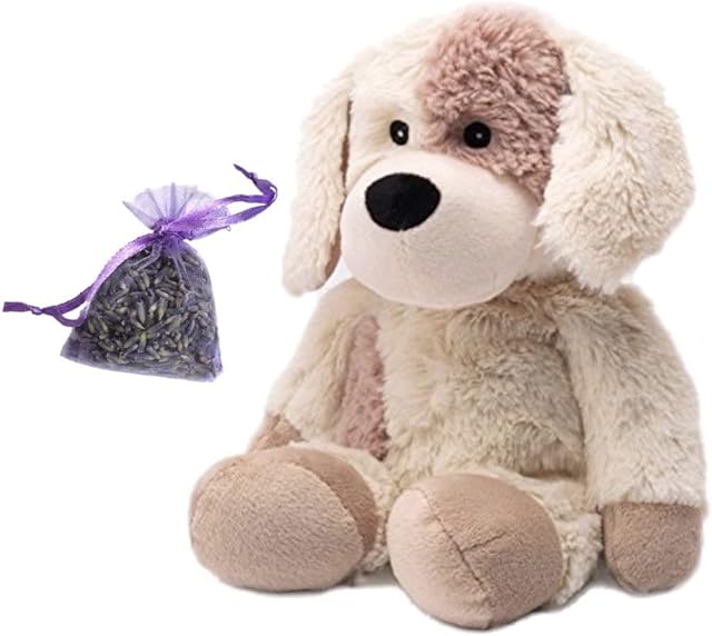 Warmies ® Microwavable Toys Puppy Heatable Soft Comfort Plus Lavender Filled Mini Bag