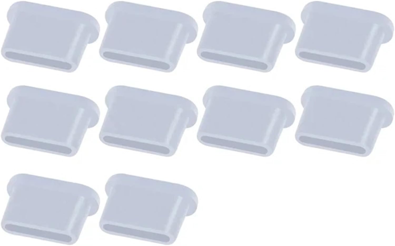 USB C Dust Plug 80pcs Silicone Anti-Dust Plug Type C Charging Port Protector Stopper Cap Cover(Transparent)