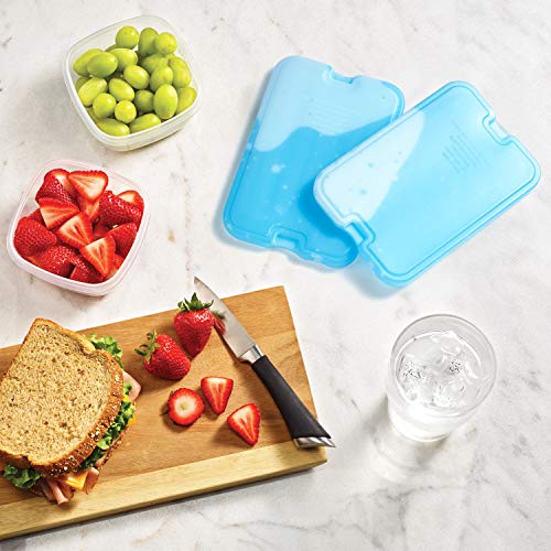 Fit & Fresh 239ICE Cool Coolers By Fit & Fresh 4 Pack Xl Slim Ice Packs, Quick Freeze Space Saving Reusable Ice Packs For Lunch Boxes Or Coolers thumb #7